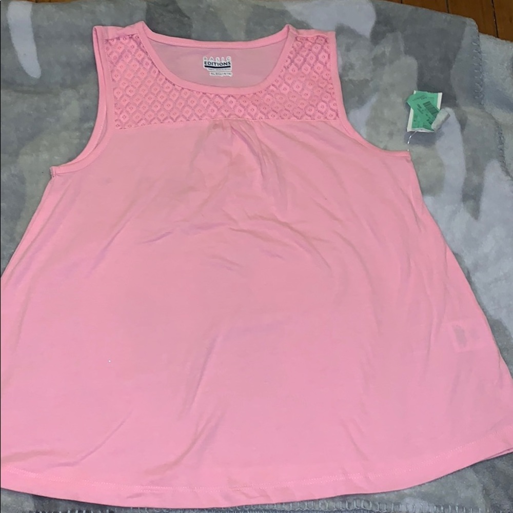 Girls pink tank top